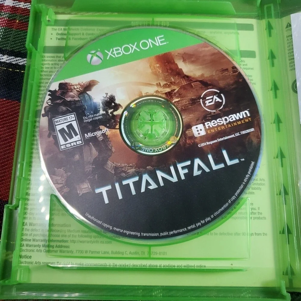 EA Xbox One Titanfall Video Game Green First Person Shooter Mech Combat FPS